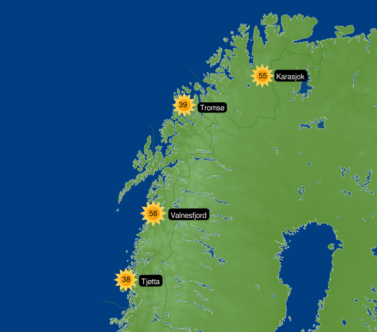 Soltimer Nord-Norge i september