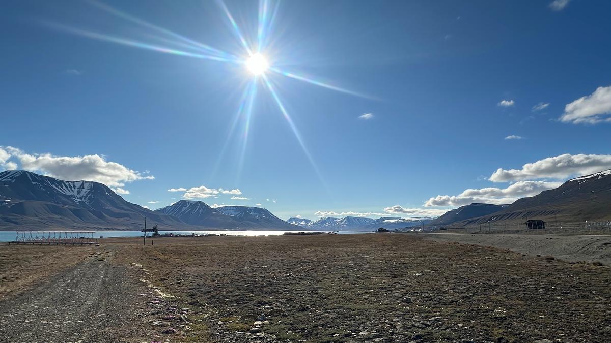 Sol på Svalbard Lufthavn